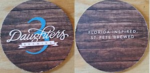 beer coaster from 3 Keys Brewing ( FL-DAU-2 )