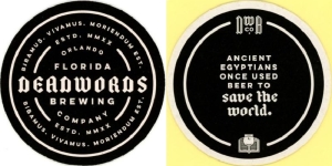 beer coaster from deBine Brewing Co. ( FL-DEAW-4 )