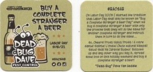 beer coaster from Disco Witch Brewing ( FL-DIRT-3 )