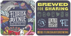 beer coaster from Florida Beer Brands (Flying Aces, Gator Lager, Old West Amber) ( FL-FLAV-6 )