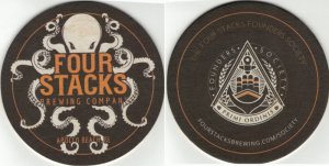 beer coaster from Front Page Brewing Company ( FL-FOUR-3 )