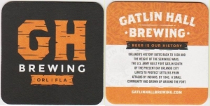 beer coaster from Gator Lager Beer Inc. ( FL-GATL-3 )