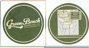 beer coaster from Green Room Brewing ( FL-GRENB-2 )