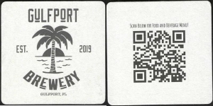 beer coaster from Half Wall Brewery ( FL-GULO-1 )