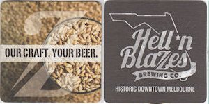 beer coaster from Herr Damm, Inc. ( FL-HELL-1B )