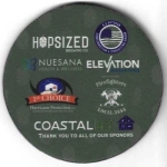 beer coaster from Hourglass Brewing ( FL-HOPI-2 )