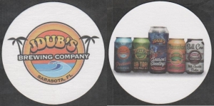 beer coaster from Jupiter Brewing ( FL-JDUB-3 )