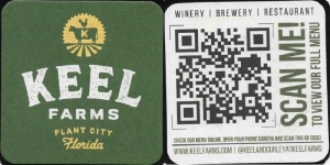 beer coaster from Kellys Caribbean Bar ( FL-KEEL-3 )