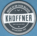 beer coaster from Kidders Brewery ( FL-KHOF-1 )