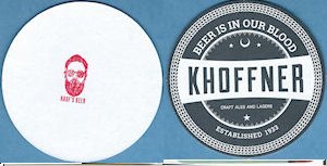 beer coaster from Kidders Brewery ( FL-KHOF-1A )