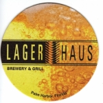 beer coaster from Lagerhead Brewing Co ( FL-LAGE-1 )