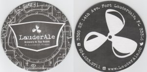 beer coaster from Leaven Brewing Co ( FL-LAUD-1 )