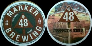 beer coaster from Marlin Brewing Corp. ( FL-M48-1 )