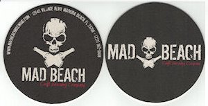 beer coaster from Mad Robot Brewing Co. ( FL-MADB-1 )