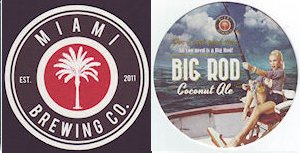 beer coaster from Miami Brewing Co. ( FL-MBC-1 )