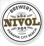 beer coaster from NOBO Brewing Company ( FL-NIVL-1 )