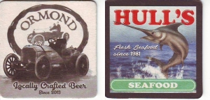 beer coaster from Ormond Garage ( FL-ORM-3 )