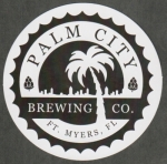 beer coaster from Panama City Brewery ( FL-PALM-2 )