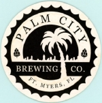 beer coaster from Panama City Brewery ( FL-PALM-3 )