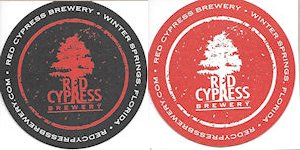 beer coaster from Red Light Red Light Brewery ( FL-REDC-1 )