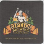 beer coaster from River City Brewing Co.  ( FL-RIPT-2 )