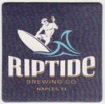 beer coaster from River City Brewing Co.  ( FL-RIPT-3 )