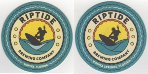 beer coaster from River City Brewing Co.  ( FL-RIPT-6 )