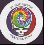 beer coaster from State of Sunshine Brewing Company ( FL-STP-10 )