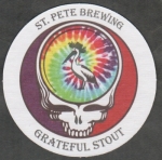 beer coaster from State of Sunshine Brewing Company ( FL-STP-11 )