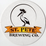 beer coaster from State of Sunshine Brewing Company ( FL-STP-12 )