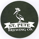 beer coaster from State of Sunshine Brewing Company ( FL-STP-4 )