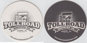 beer coaster from Tomoka Brewery ( FL-TOLL-1 )