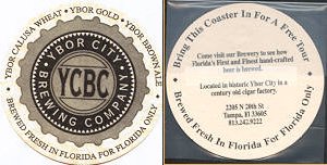 beer coaster from Ye Olde Brothers Brewery ( FL-YBOR-4 )