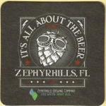 beer coaster from Zeta Brewing Co.  ( FL-ZEPH-3 )