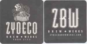 beer coaster from Zeta Brewing Co.  ( FL-ZYDE-1 )