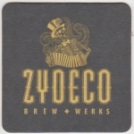 beer coaster from Zeta Brewing Co.  ( FL-ZYDE-3 )