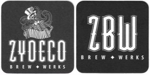 beer coaster from Zeta Brewing Co.  ( FL-ZYDE-4 )