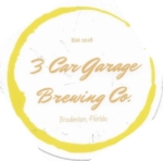 beer sticker from 3 Daughters Brewing ( FL-3CAR-STI-1 )