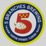 beer sticker from Flamingo Brewing ( FL-FIVE-STI-1 )