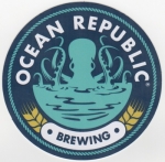 beer sticker from Ocean Sun Brewing ( FL-OCEN-STI-1 )