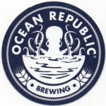 beer sticker from Ocean Sun Brewing ( FL-OCEN-STI-2 )