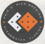 beer sticker from Palm City Brewing Company ( FL-PAIR-STI-1 )