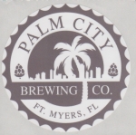 beer sticker from Panama City Brewery ( FL-PALM-STI-2 )