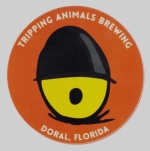 beer sticker from Troubled Waters Brewery ( FL-TRIP-STI-6 )