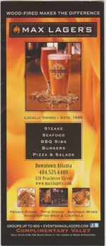 beer advertising card from Monday Night Brewing ( GA-MAX-ADC-1 )