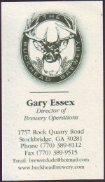 beer business card and similar from Bucking Goat Brewery ( GA-BUCK-BIZ-1 )