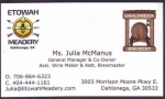 beer business card and similar from Dalton Brewing Co. ( GA-DAHL-BIZ-1 )