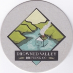 beer coaster from Eagle Creek Brewing Co ( GA-DROW-1 )