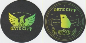 beer coaster from Georgia (Wild Boar) Brewing Co ( GA-GATE-5 )