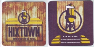 beer coaster from Hop Atomica Brewery & Gastropub ( GA-HIXT-1 )